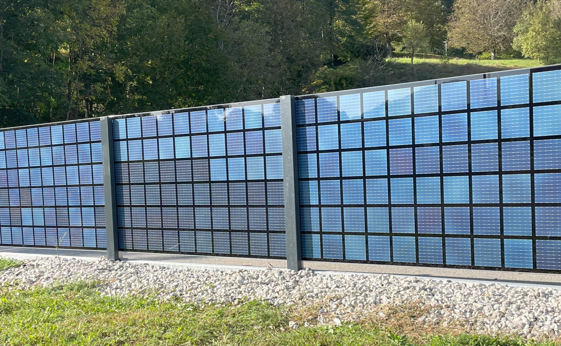 Photovoltaikanlage als Zaun